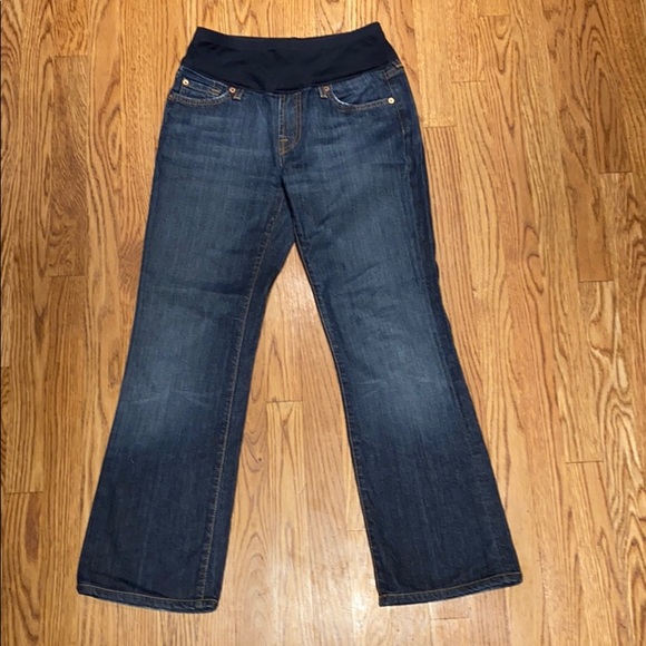7 for all mankind maternity bootcut jeans - Picture 1 of 6